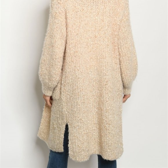 CREAM & GOLD CARDIGAN SWEATER - Picture 4 of 8